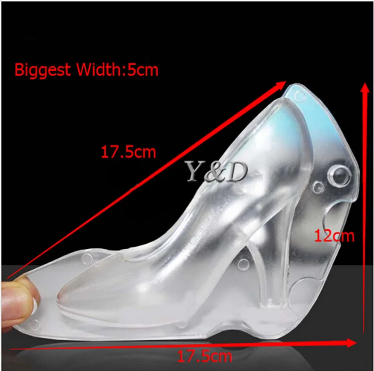 2014 Chocolate mold Hotselling Fashion High-heel Shoe Shape Polycarbonate PC Chocolate Candy Fondant Mold for DIY Home Baking