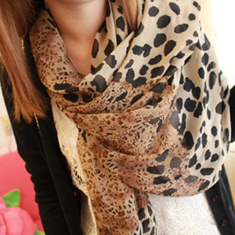 YOUHAN 2020 Luxury Brand Women Scarf Leopard Grain Scarf Lady Scraf  Hijab Scarf  silk  chiffon hijab