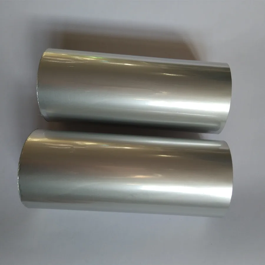 Hot stamping foil metallic matt silver color hot press on paper or plastic materials heat stamping film