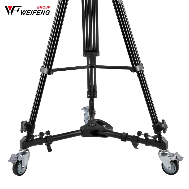 Weifeng WT-700 Three Pedestal Pulley Roller Tripod Legs Camera Photography Casters Tripod Legs wheel slide bearing 30kg
