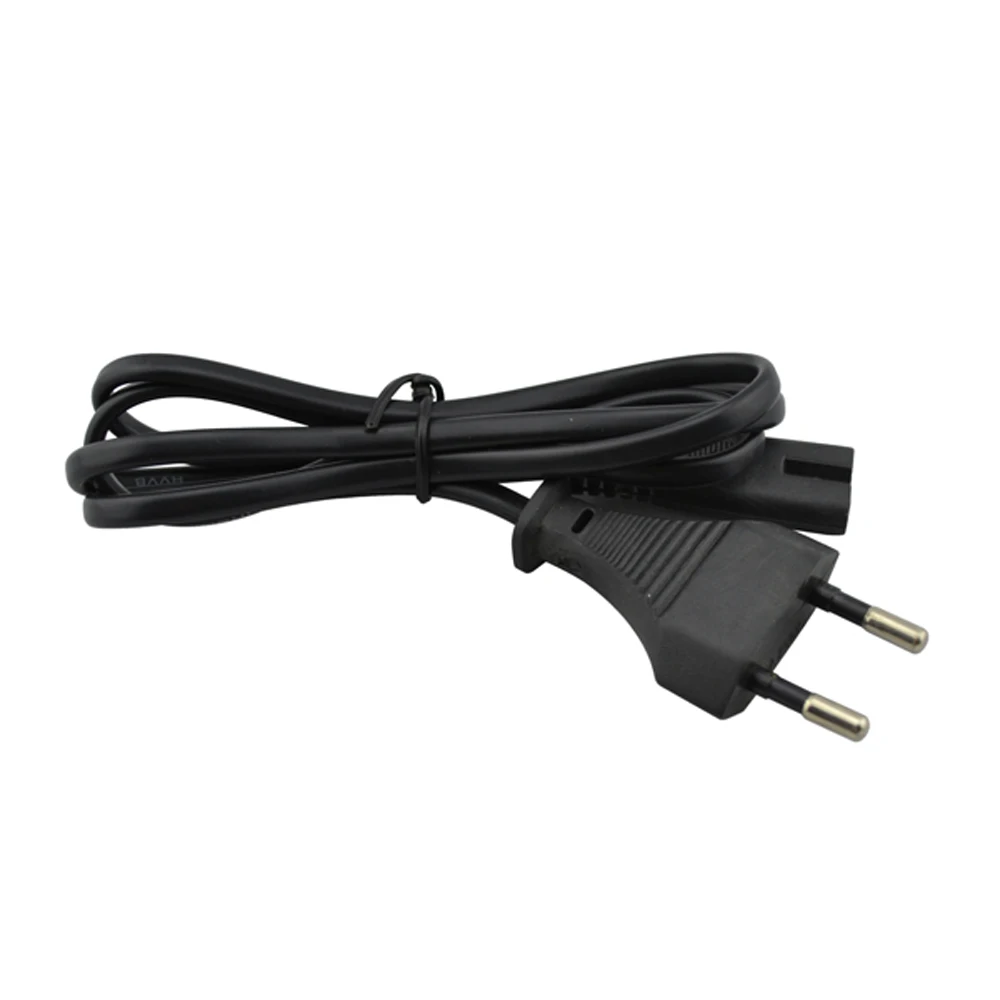 100pcs wholesale For PS2 For PS3 slim EU plug 2-Prong Port AC power cable cord  Console Power Supply for Playstaion 4 for xbox