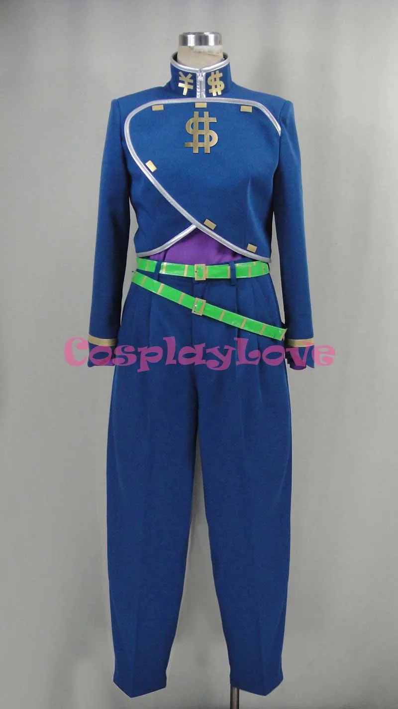 Newest Custom Made Japanese Anime JoJo's Bizarre Adventure:Diamond Is Unbreakable Okuyasu Nijimura Cosplay Costume For Halloween