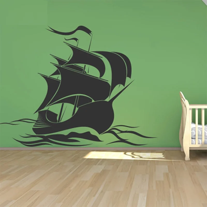 Pirate Ship Wall Stickers Pirate Wall Decal Art Wall Sticker for kids Room Home Decor