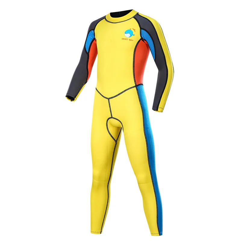 

Neoprene Full Suit for Kids, Surfing and Swimming Wetsuit, Baby and Youth, UV Protection, Keep Warm, Age 1 to 13 Years, 2mm