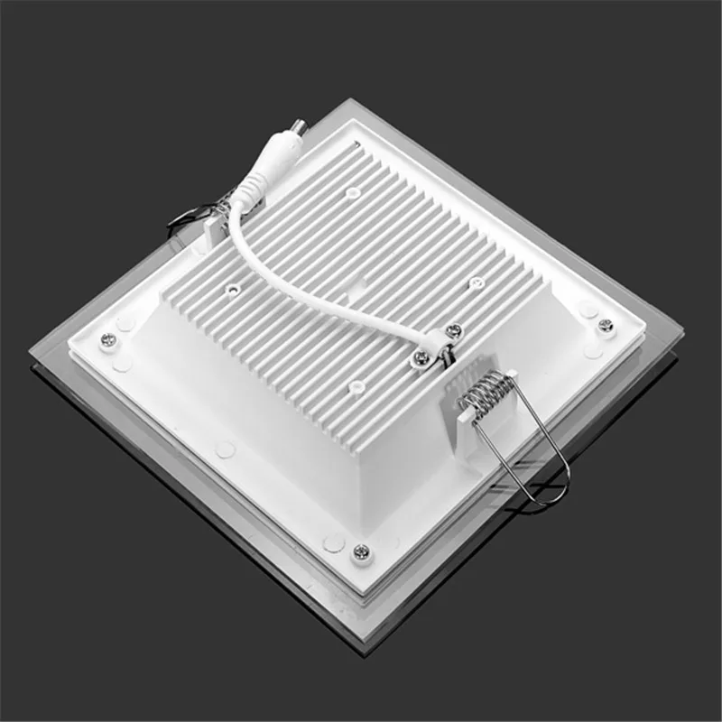 6W 9W 12W 18W Dimmable LED Panel Downlight Square Glass Cover Lights High Bright Ceiling Recessed Lamps AC85-265 + Driver