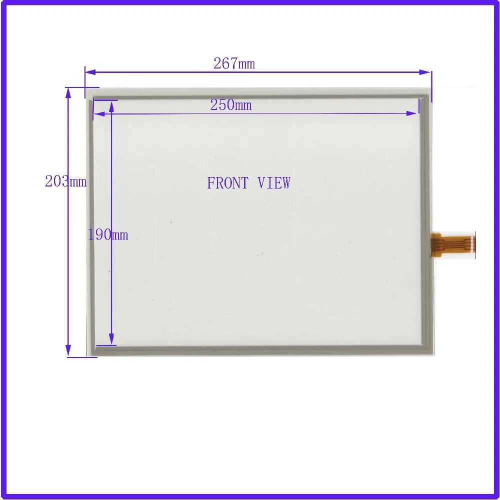 

ZhiYuSun NEW 12.1Inch ELO Touch Screen 4 wire resistive USB touch panel overlay kit 267*203 Free Shipping