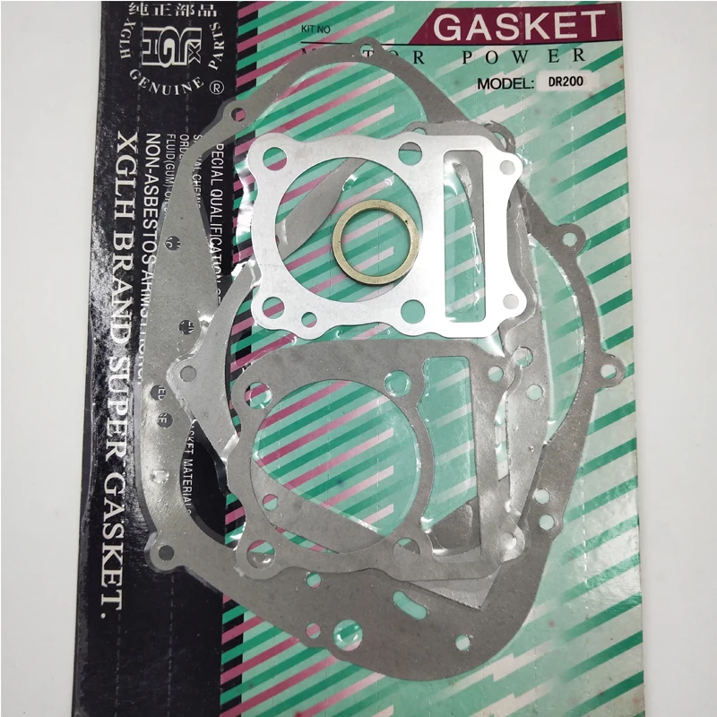 Motorcycle Complete Engine Cylinder Cover Overhaul Pad Gasket Kit For Suzuki DR200 DR 200 1996-2013