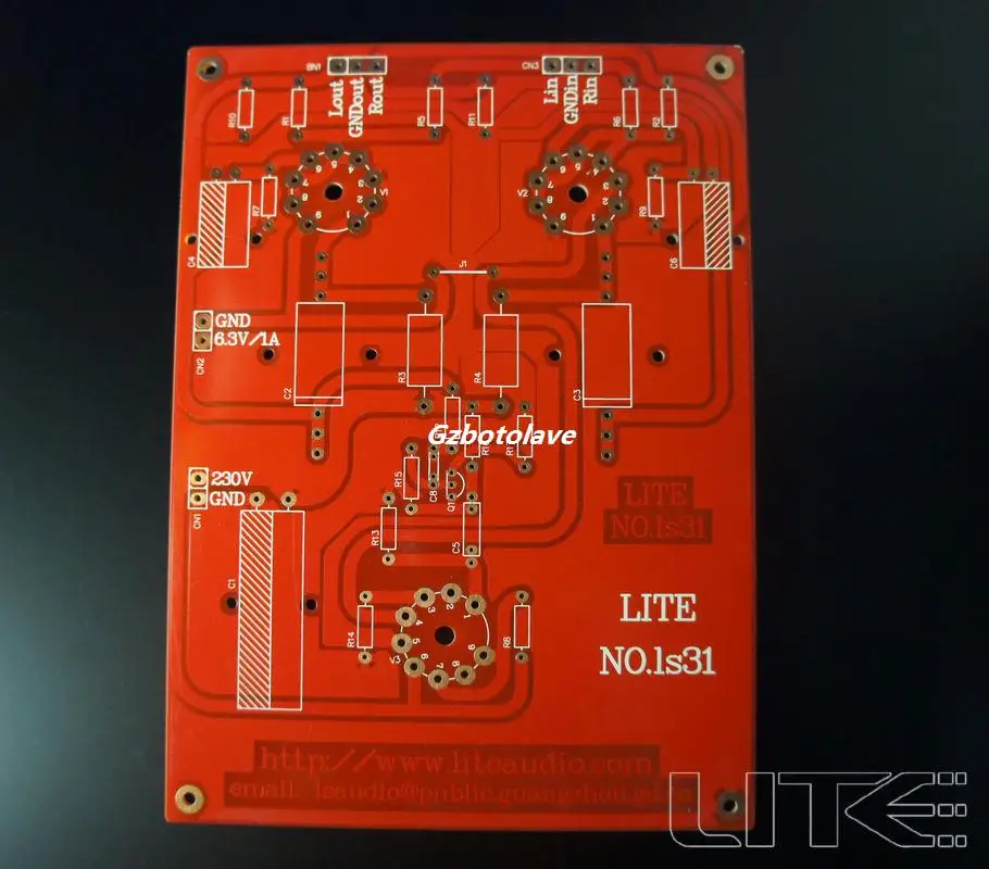 LITE LS31 pre amplifier PCB tube preamp board empty board 5842 TIY tube amplification