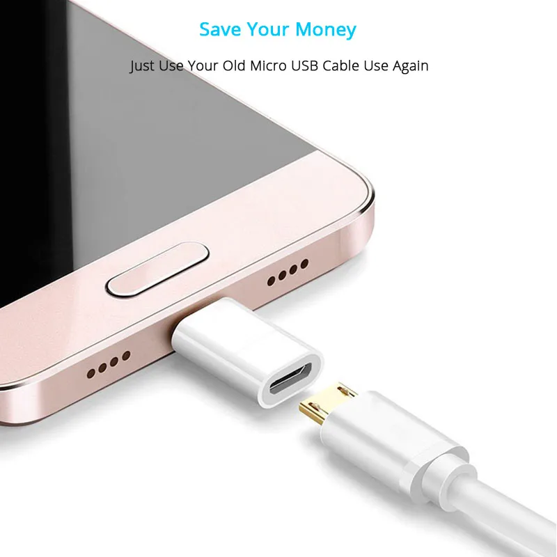Adaptor USB C 3.0 Konverter Pengisi Daya Data OTG Adaptor Jantan Tipe C Perempuan USB Mikro untuk Macbook Oneplus 2 JLRJ88 untuk Samsung S8