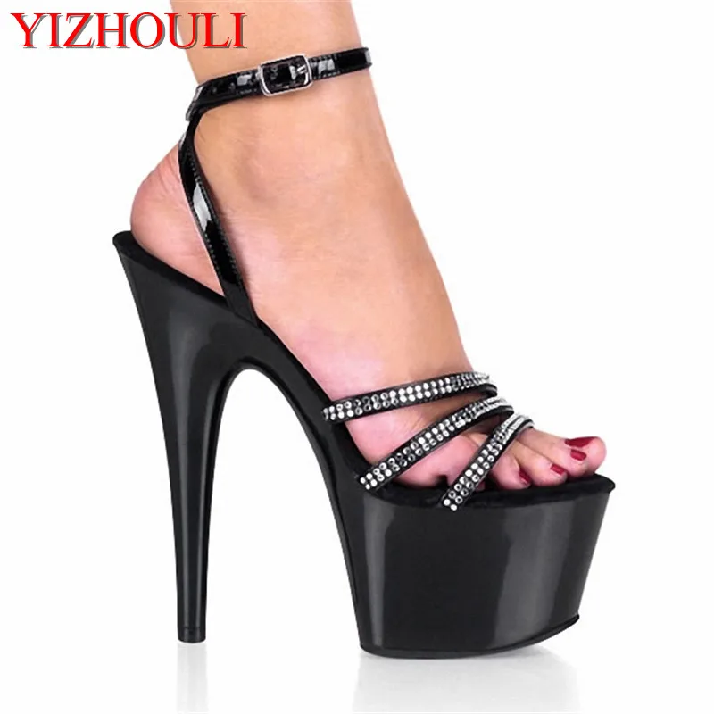 

New Arrived Top Grade Ankle Strap Open Toe Women's 15cm High Heel Shoes Platforms Sandals, Party / Wedding Shoes Dress Sandals