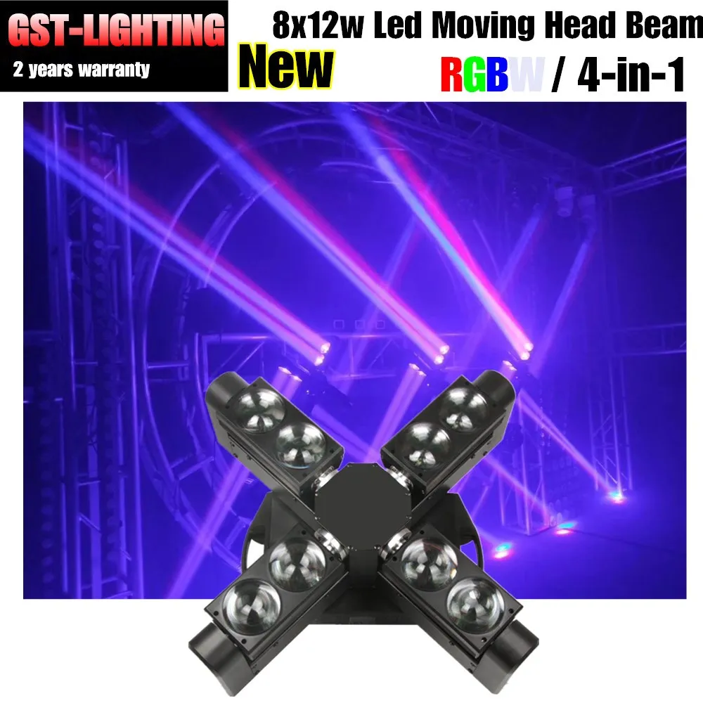 new 8x12w led mini Spider Beam bar moving head light/RGBW/DJ/effect