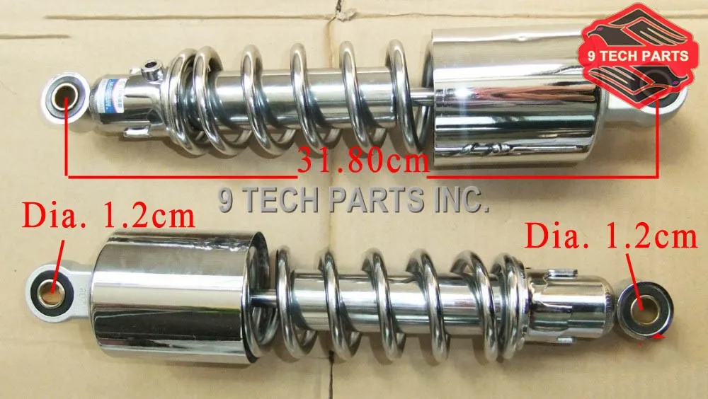 NEW OEM QUALITY CHROME REAR SHOCK ABSORBERS OEM NO. 62100-38310 for GN250