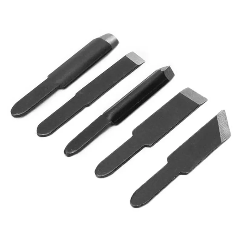 ALLSOME 5pcs Carving Blades For Woodworking Carving Chisel Electric Carving Machine Tool HT2335