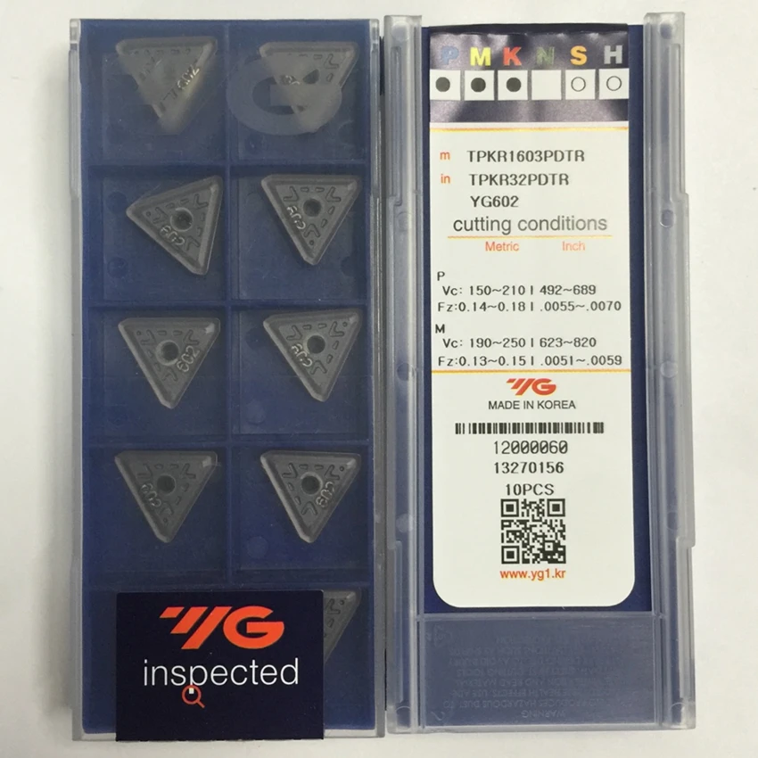 YG-1 TPKN1603PDTR TPKN2204PDTR TPKR1603PDTR TPKR2204PDTR YG602 Carbide Insert TPKR Inserts