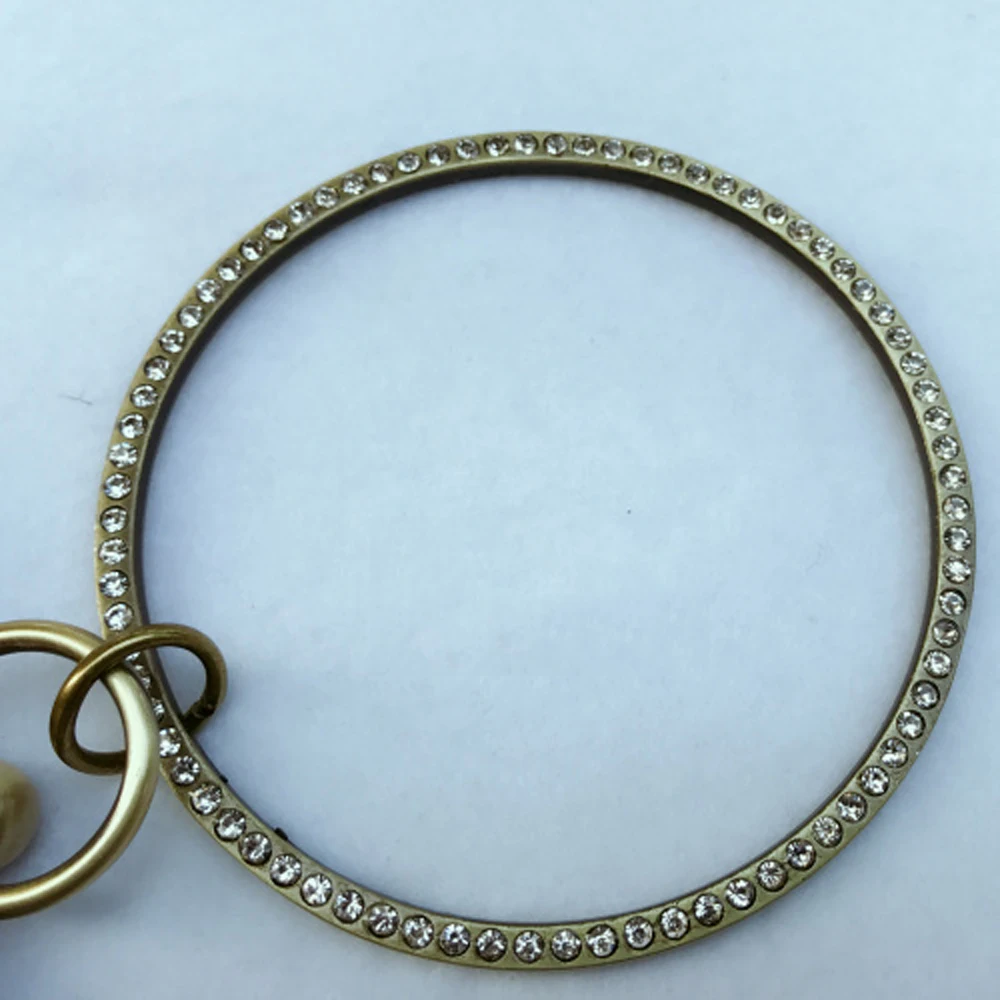 18.5 سنتيمتر طول DIY المرأة محفظة معدنية الإطار المشبك يا حلقة مقبض التخريش تصميم قبلة مشبك #4