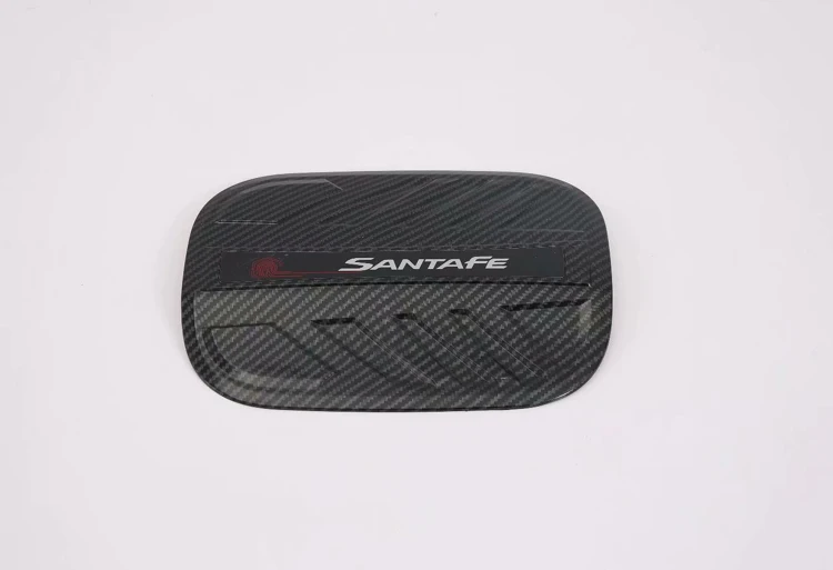 For Hyundai Santa Fe 2019-2022Car Accessories Carbon Fiber Style fuel tank cap cover car-styling trim oil fuel cap protective