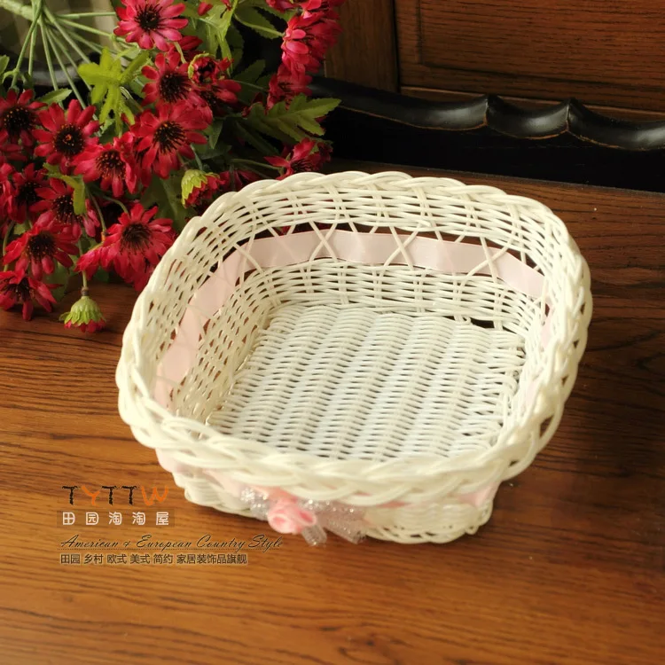 Value home essential practical new material woven storage baskets small debris basket fruit basket