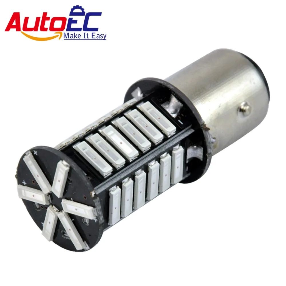 AutoEC 2x 1157 36smd 7014 led S25 Bay15d P21/5w Car Rear Turn Signal Tail brake light bulb dc12v Red White #LF66