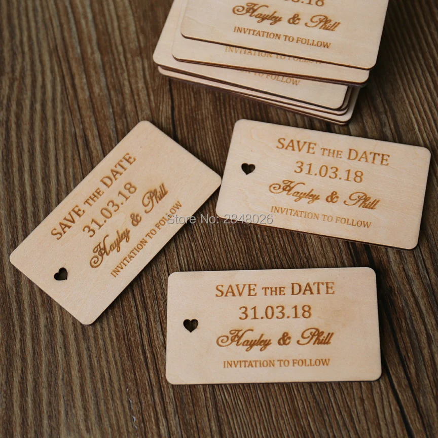 Custom wooden  Save the date  tag, rustic wedding favor tags, personalized Gift tag,wood Hang Tags