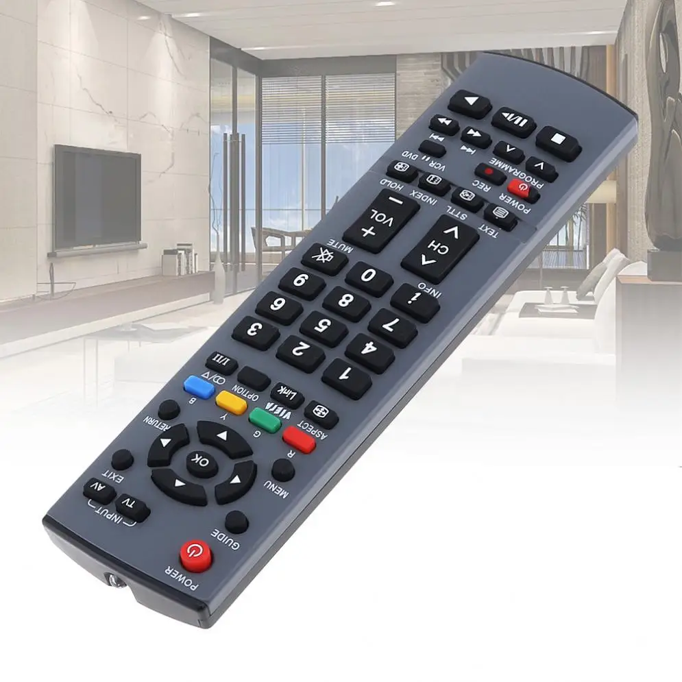 

TV Remote Control Support 2 x AAA Batteries with Long Transmission Distance for Panasonic EUR 7651120 / 71110 / 7628003