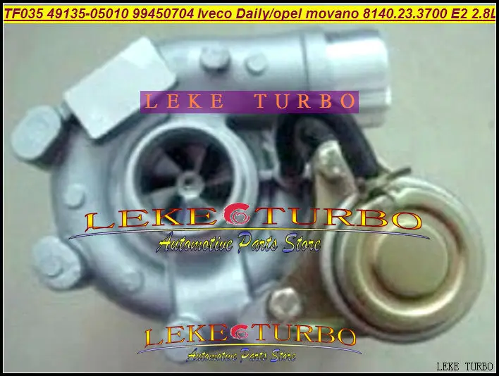 TF035 49135-05010 53149886445 99450704 49135 05010 Turbo Turbocharger For IVECO Daily 2 Master For Opel Movano 8140.23.3700 2.8L