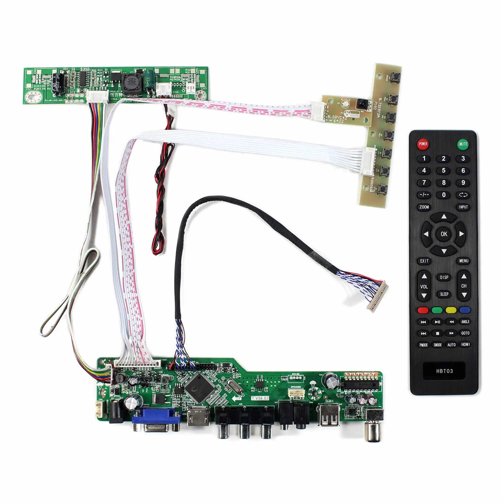 

TV+HD MI+VGA+AV+USB+AUDIO LCD Controller Board for 15inch 1024x768 G150XG01-V2 LCD Screen