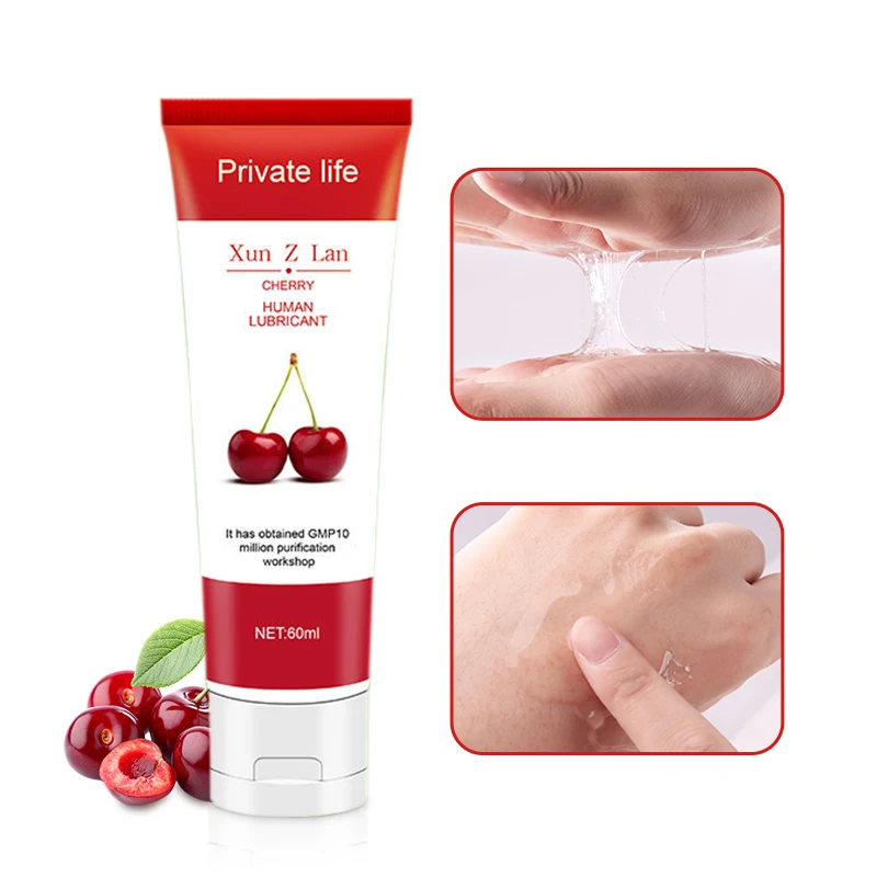 Fruit Flavor Lubricant for Anal Sex Oral Sex Massage oil Strawberry/ Cherry/Peach Lubricating oil Water Based Lube Easy To Clean