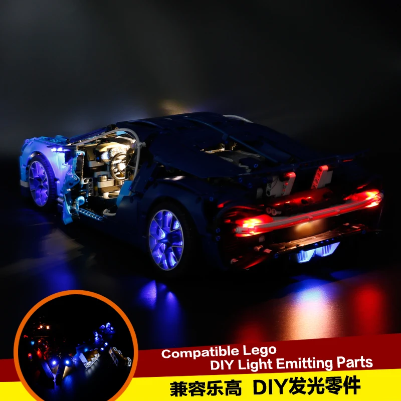 Led light Kit for Bugatti race car Compatible 20086 Building Block Compatible With  42083  and 20086