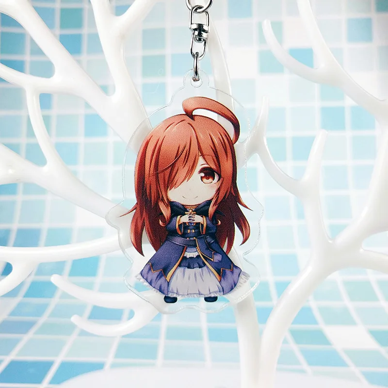 1pcs  Anime Keychain kono subarashii sekai ni shukufuku wo two Side Print keychain Keyrings Pendants Nice Present Y18