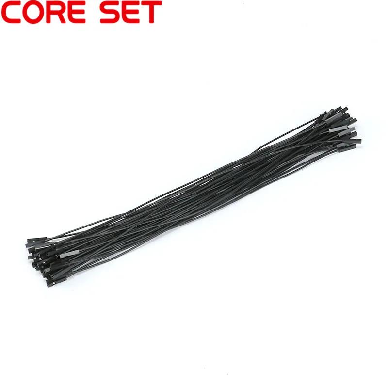 50pcs/lot 1 P Pin Female to Female Jumper Connector Wire Dupont 2.54 Cable 1p to 1p For arduino DIY KIT 25cm 5 Colors