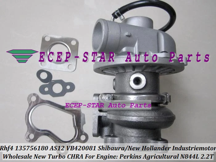 WW Turbo RHF4 135756180 13575-6180 AS12 VA420081 para nuevo Hollander para SHIBAURA Industriemotor para Perkin s N844L N844L-T 2,2 T
