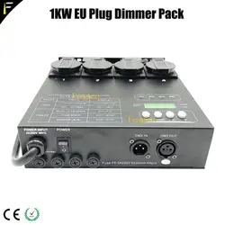 Cpu Tecnologia Digitale Matrix 4 Canali 1kw Dmx Dimmer Posteriore Controller Dimming Apparecchi di Pacchetto per La Luce Della Fase