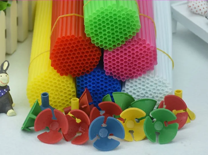 Spielzeug Teil Ballon Stick Stangen Multi Farbe Ballons Halter PVC Unterstützung Für Party Dekoration Im Freien Aufblasbare Erholung 2021