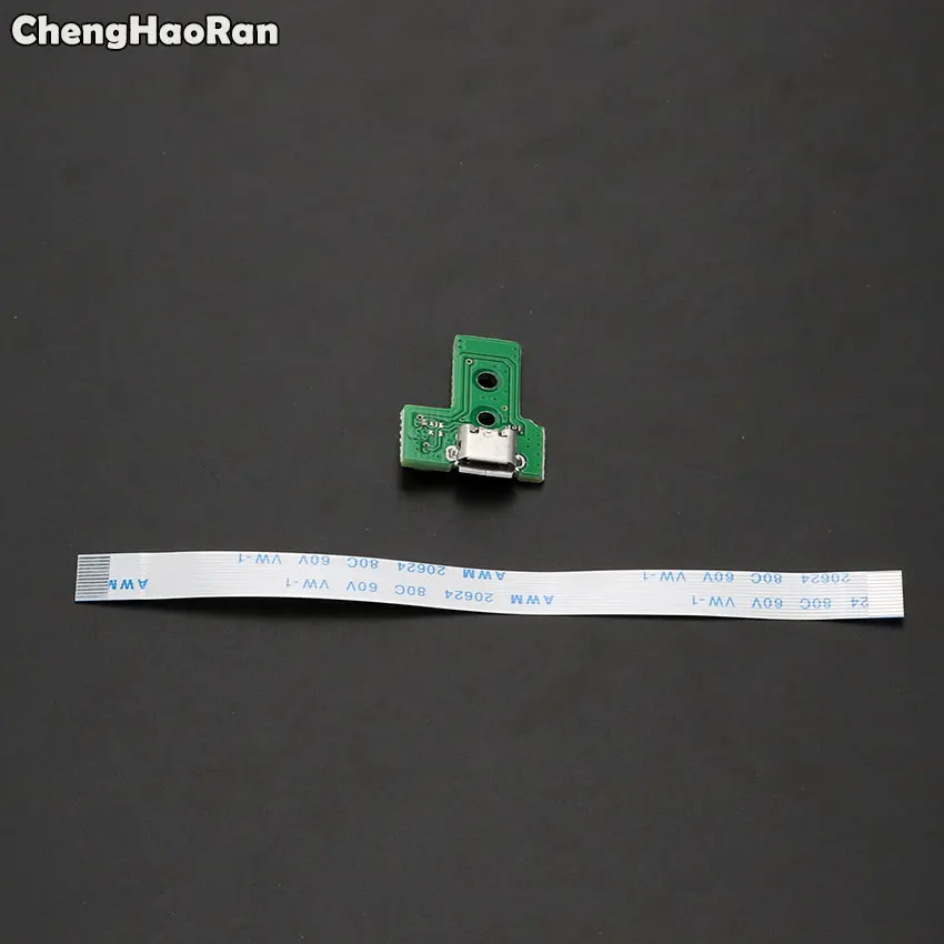 

ChengHaoRan USB Charging Port Board With 12 Pin Flex Cable For PS4 JDS-030 JDS 030 Controller