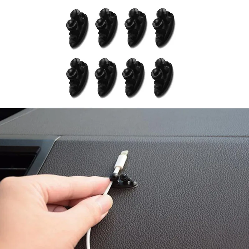 

8PCS Car Charger Line Clasp Car Wire Clip Automobiles Interior For Toyota Camry Highlander RAV4 Crown Reiz Corolla Vios Yaris L