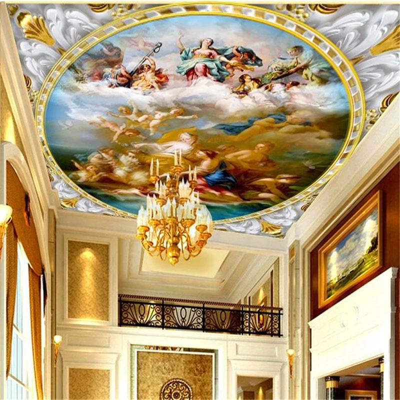 

beibehang Custom wallpaper 3d photo mural God of the Gospel large European character oil painting Zenith mural papel de parede