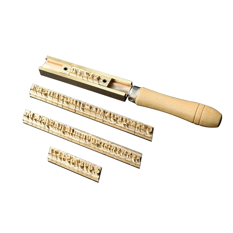 T tyep flexible copper letter mould Hot Foil Stamping tools Movable Leather Craft Tools brand Stamps Embossing letter number