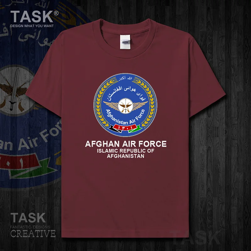 Air Force Afghanistan Afghan AFG Islam Pashto cotton t shirt new Tops Short sleeve Fashion country  Tactical Military 01