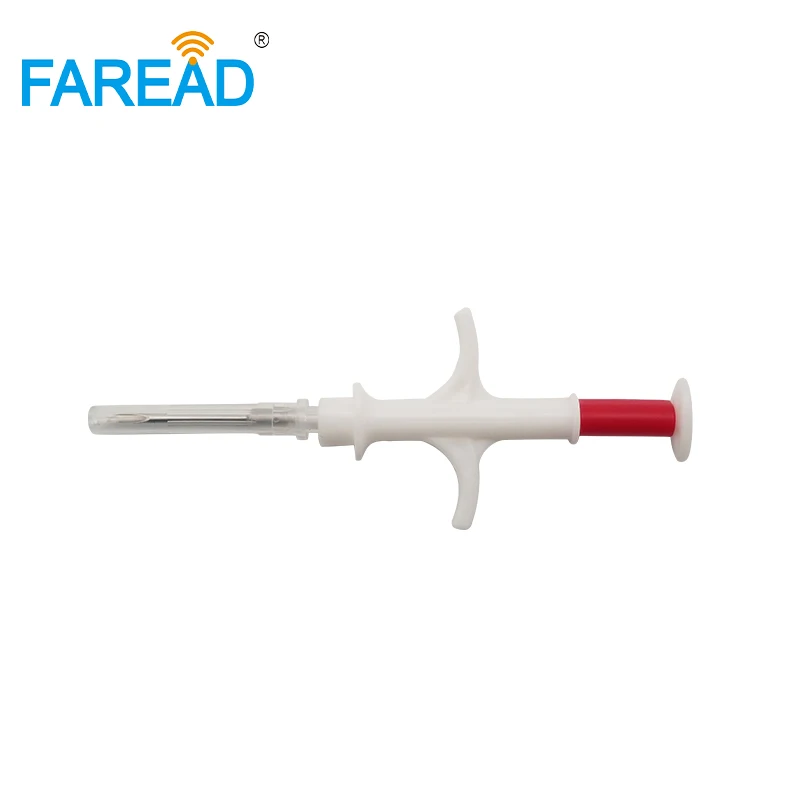 2.12*12mm Iniettore di Vetro FDX-B Microchip Siringa Rfid per Animali Domestici Cane Tag Animale Lettore di Scanner Chip Iniettabile Impianto All'ingrosso