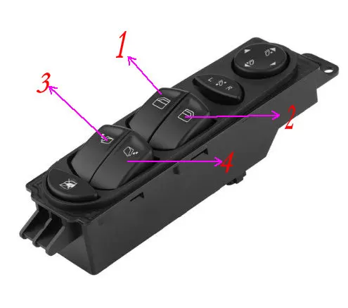 Window Control Regulator Switch button for Mercedes Benz Viano Vito W639 A6395451313 Auto Accessories HOT