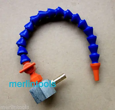 Small Magnetic Base With Valve Coolant Hose for Milling 280mm length 1/4