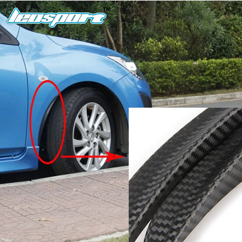 Car Fender Flares Arch Wheel Eyebrow Auto Mudguard Fender Flare Wheel Lip Body Kit Protector Cover Mud Guard Universal