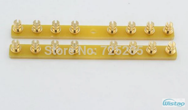 Kolom perancah 8 perunggu fosfor berlapis emas untuk Sirkuit Amplifier Tabung HIFI DIY