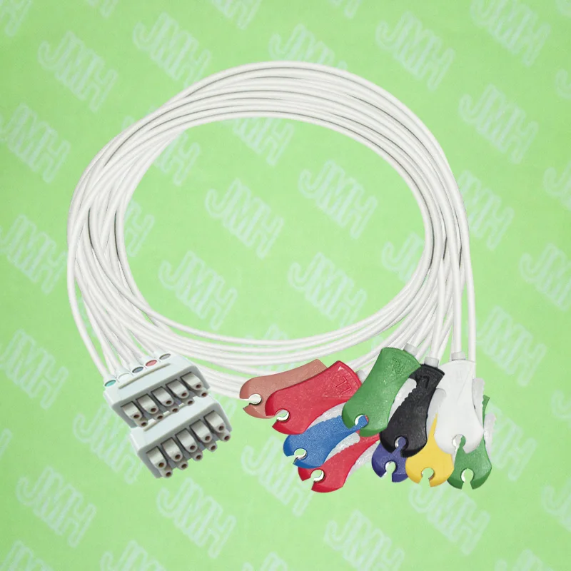 

Compatible with GE/Hellige MicroSmart, MAC500/1200 EKG/ECG 10 lead the clip leadwires set,IEC or AHA.