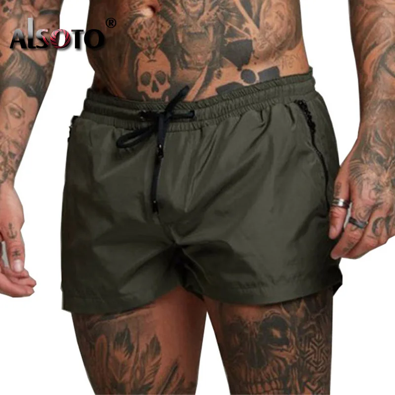 2024 New Men Casual Shorts Summer Gyms Fitness Bodybuilding Mens Cool Short Pants Male Jogger Workout Beach Shorts Sportswear