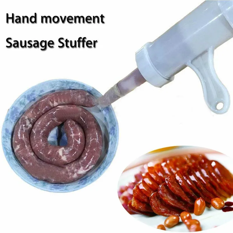 Food Grade PP Manual Sausage Stuffer Tools Food Grade Plastic Sausage Cod Fish Intestines High Capacity Kitchen Meat Grinder