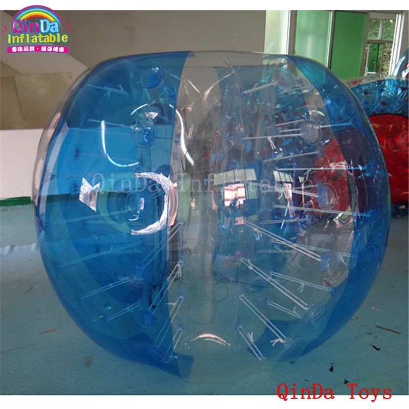 New Style Inflatable Body Bumper Ball, 1.2m Inflatable Buddy Belly Soccer Ball With Pump