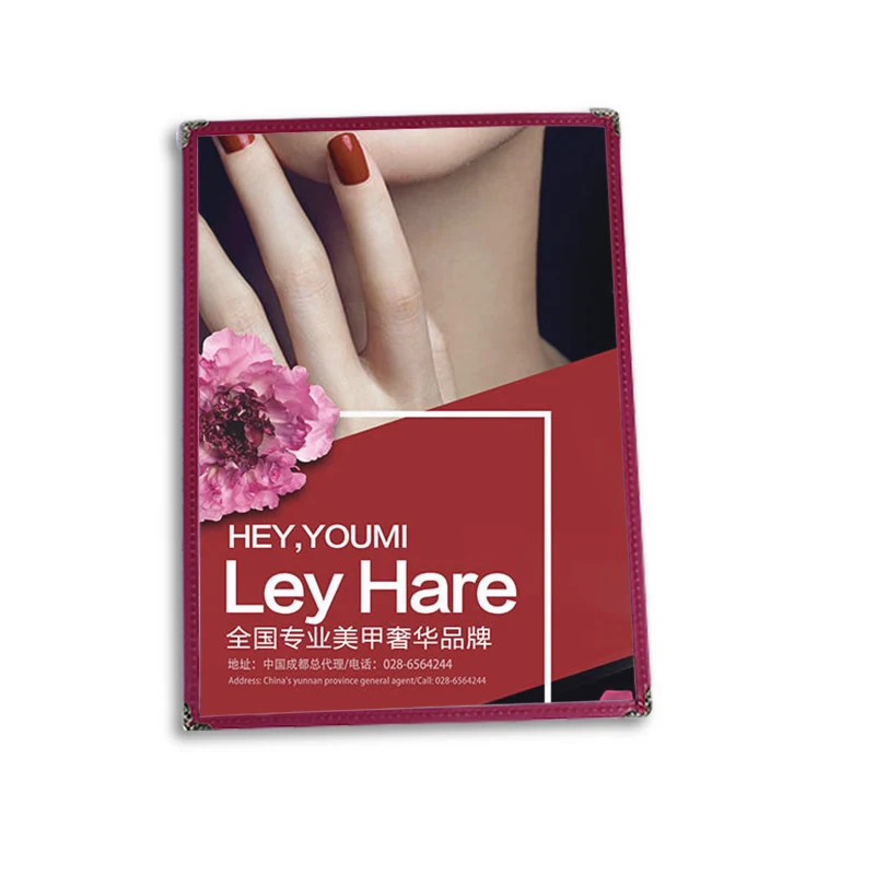 Hard Print Sleeves Clear With Front Cover Pocket, Presentation Display Book Red