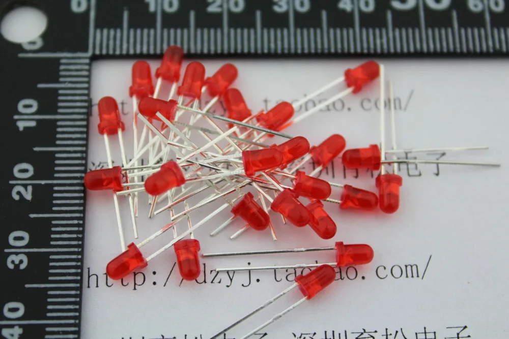 Free shipping brand new 1000pcs/lot 5MM Red light emitting diode Super bright Red Led lamp 5MM Red light led