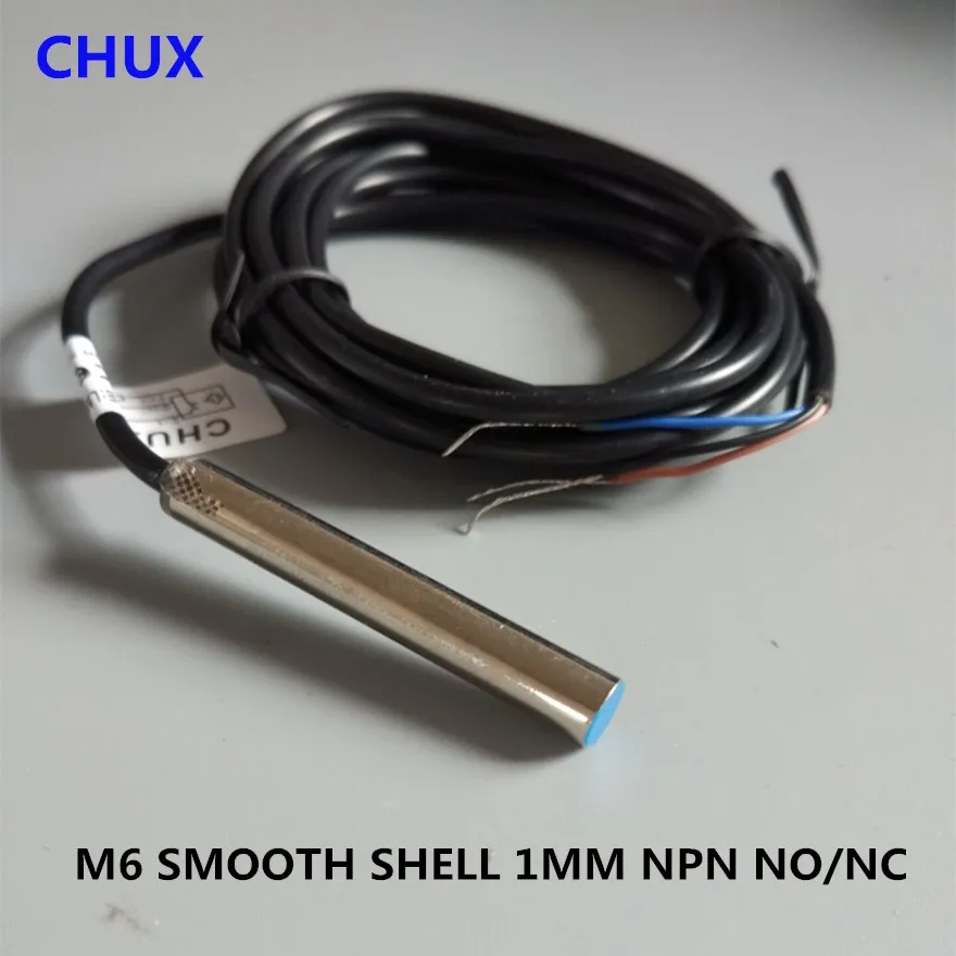 

CHUX Cylinder Inductive Proximity Sensor NPN M6 Flush Type NO/ NC LJ6 IM6-1-DNA/NB 1mm Detect Distance Motion Approach Sensor Sw